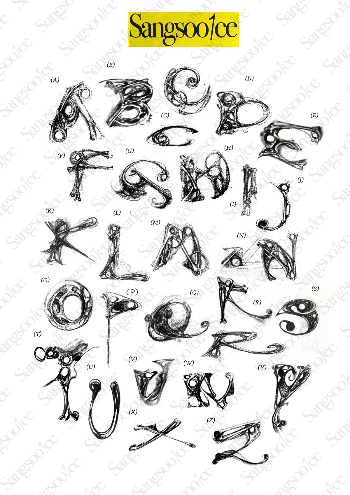 Sangsoo1ee poster: Glyphs